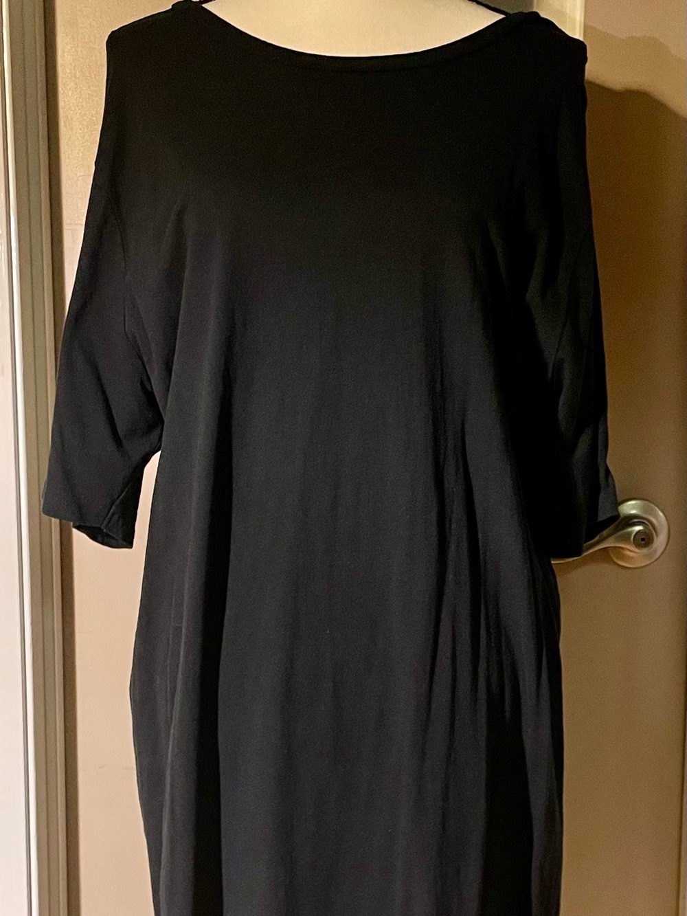 Volcom Black Boatneck Tunic Top